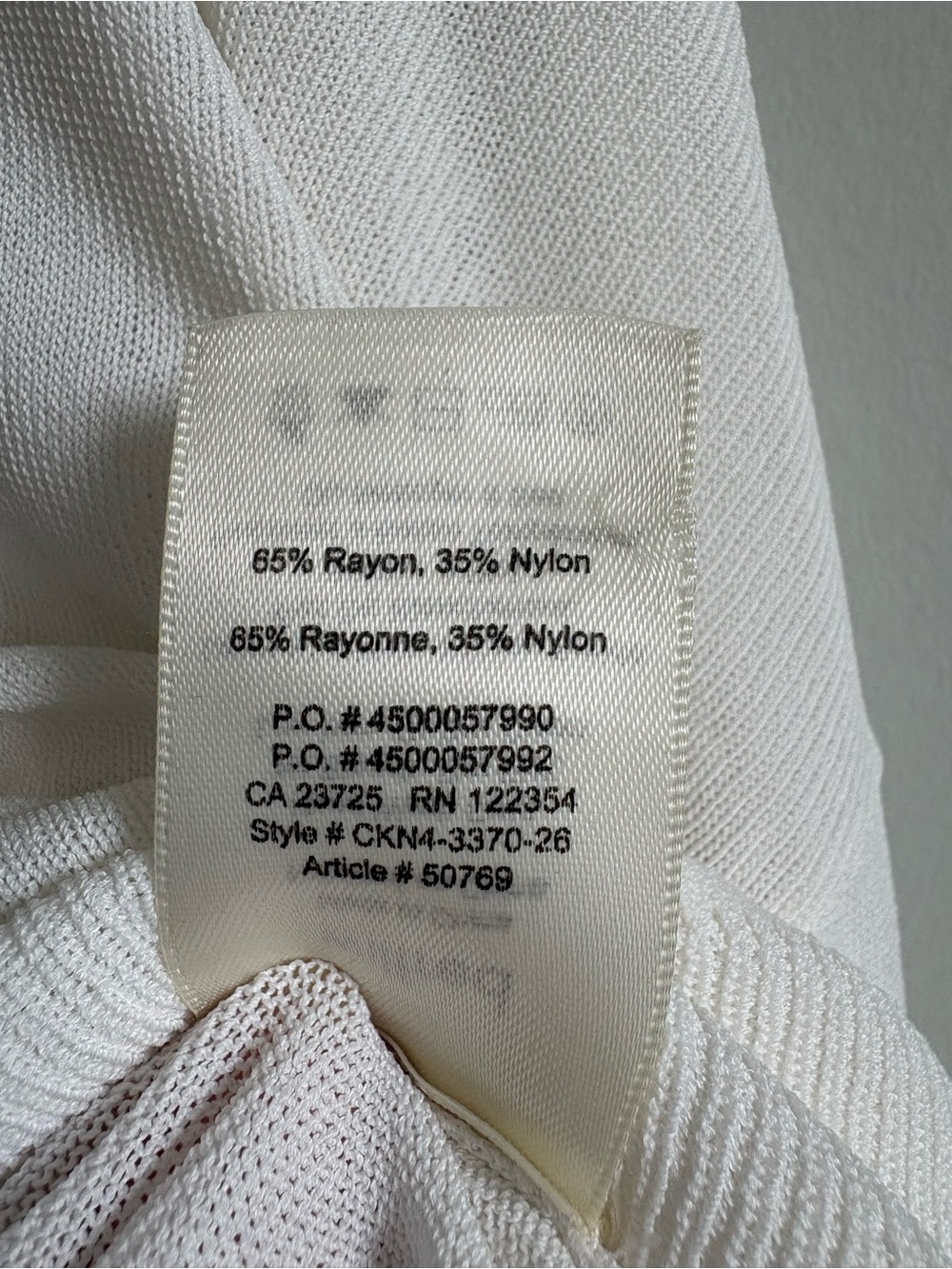 Aritzia Wilfred Librement Asymmetrical White Knit Top - Picture 7 of 8